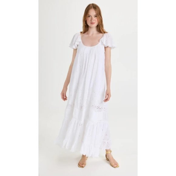 byTimo Dresses & Skirts - byTiMo Broderie Anglaise Midi white Dress Size S